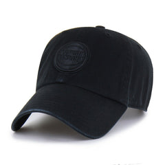 Detroit Pistons '47 Black on Black Clean Up Adjustable Hat | NBA