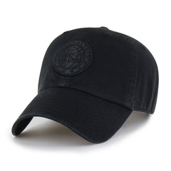 Philadelphia 76ers '47 Black on Black Clean Up Adjustable Hat | NBA