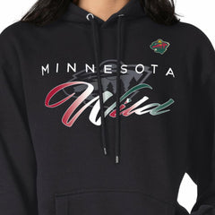 Minnesota Wild G-III 4Her by Carl Banks Shadow Logo Fleece Pullover Hoodie - NHL Hoodies