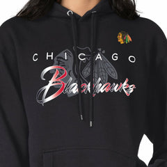 Chicago Blackhawks G-III 4Her by Carl Banks Shadow Logo Fleece Pullover Hoodie - NHL Hoodies