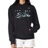 San Jose Sharks G-III 4Her by Carl Banks Shadow Logo Fleece Pullover Hoodie - NHL Hoodies