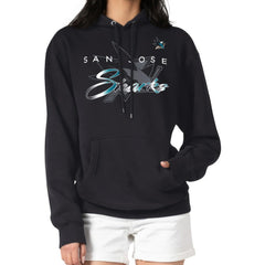 San Jose Sharks G-III 4Her by Carl Banks Shadow Logo Fleece Pullover Hoodie - NHL Hoodies