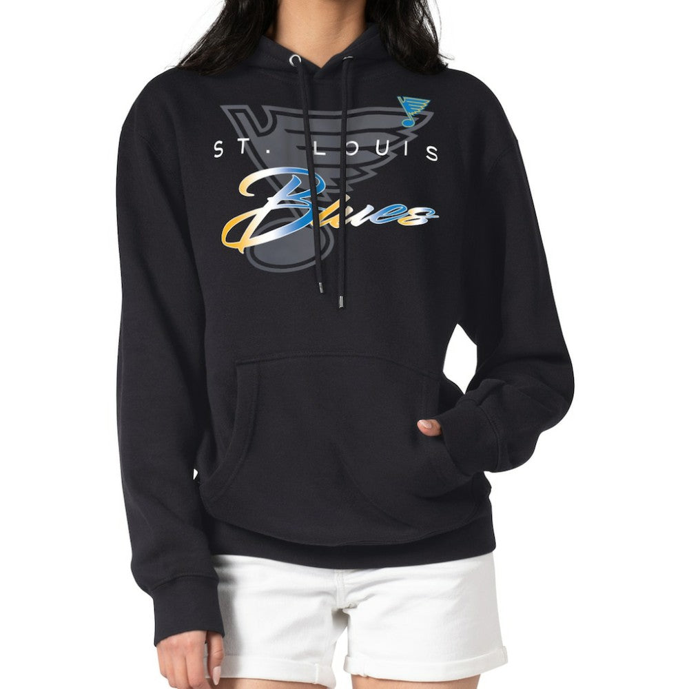 St. Louis Blues G-III 4Her by Carl Banks Shadow Logo Fleece Pullover Hoodie - NHL Hoodies