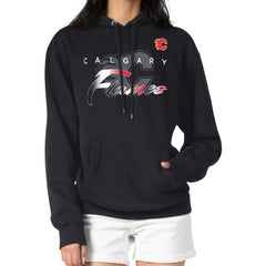Calgary Flames G-III 4Her by Carl Banks Shadow Logo Fleece Pullover Hoodie - NHL Hoodies