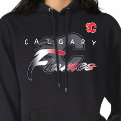 Calgary Flames G-III 4Her by Carl Banks Shadow Logo Fleece Pullover Hoodie - NHL Hoodies
