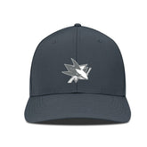 San Jose Sharks Levelwear Rise Slate & Snow Structured Flex Hat - NHL Hats