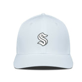 Seattle Kraken Levelwear Rise Slate & Snow Structured Flex Hat - NHL Hats