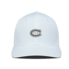 Montreal Canadiens Levelwear Rise Slate & Snow Structured Flex Hat - NHL Hats