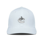 Vancouver Canucks Levelwear Rise Slate & Snow Structured Flex Hat - NHL Hats