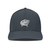 Columbus Blue Jackets Levelwear Rise Slate & Snow Structured Flex Hat - NHL Hats