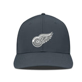 Detroit Red Wings Levelwear Rise Slate & Snow Structured Flex Hat - NHL Hats