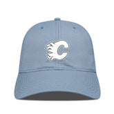 Calgary Flames Levelwear Matrix Slate & Snow Unstructured Adjustable Hat - NHL Hats