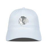 Chicago Blackhawks Levelwear Matrix Slate & Snow Unstructured Adjustable Hat - NHL Hats