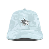 San Jose Sharks Levelwear Clash Slate & Snow Meshback Flex Hat - NHL Hats