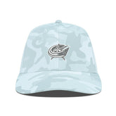 Columbus Blue Jackets Levelwear Clash Slate & Snow Meshback Flex Hat - NHL Hats