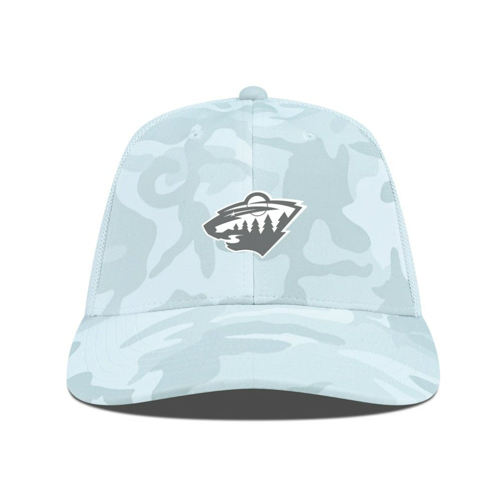 Minnesota Wild Levelwear Clash Slate & Snow Meshback Flex Hat - NHL Hats