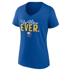Buffalo Sabres Women's Best Mom Ever V-Neck T-Shirt - NHL T-shirts