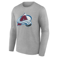 Colorado Avalanche Women's Primary Logo Long Sleeve V-Neck T-Shirt - NHL T-shirts
