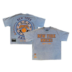 Powder Blue New York Knicks Culture Worldwide Collection Premium T-Shirt | NBA
