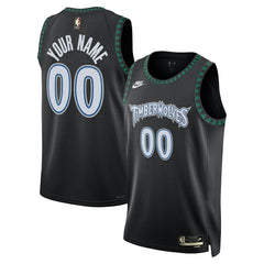 Black Minnesota Timberwolves Unisex Swingman Custom Jersey | NBA