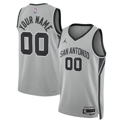 Silver San Antonio Spurs Jordan Brand Unisex Swingman Custom Jersey | NBA