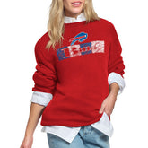 Buffalo Bills Starter Women's Color Shading Team Logo Fleece Sweatshirt | NFL Outlet