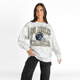 Los Angeles Chargers Gameday Couture Women's Whiteout Oversized Premium Fleece Sweatshirt | NFL Online