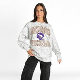 Minnesota Vikings Gameday Couture Women's Whiteout Oversized Premium Fleece Sweatshirt | NFL Discount