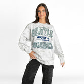 Seattle Seahawks Gameday Couture Women's Whiteout Oversized Premium Fleece Sweatshirt | NFL On sale