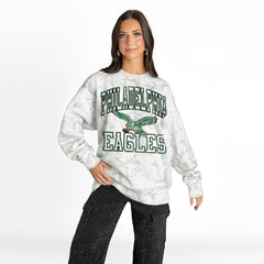 Philadelphia Eagles Gameday Couture Women's Whiteout Oversized Premium Fleece Sweatshirt | NFL Hot