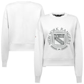 New York Rangers Levelwear Women's Slate & Snow Sponge Tri-Blend Sweatshirt - NHL Sweatshirts