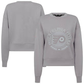 Philadelphia Flyers Levelwear Women's Slate & Snow Sponge Tri-Blend Sweatshirt - NHL Sweatshirts