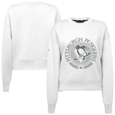 Pittsburgh Penguins Levelwear Women's Slate & Snow Sponge Tri-Blend Sweatshirt - NHL Sweatshirts
