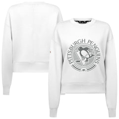 Pittsburgh Penguins Levelwear Women's Slate & Snow Sponge Tri-Blend Sweatshirt - NHL Sweatshirts