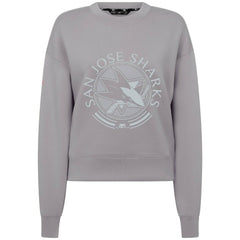 San Jose Sharks Levelwear Women's Slate & Snow Sponge Tri-Blend Sweatshirt - NHL Sweatshirts
