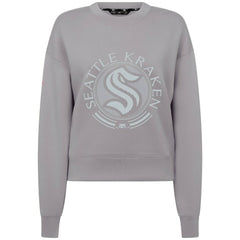 Seattle Kraken Levelwear Women's Slate & Snow Sponge Tri-Blend Sweatshirt - NHL Sweatshirts