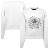 Vancouver Canucks Levelwear Women's Slate & Snow Sponge Tri-Blend Sweatshirt - NHL Sweatshirts