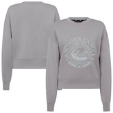 Vancouver Canucks Levelwear Women's Slate & Snow Sponge Tri-Blend Sweatshirt - NHL Sweatshirts