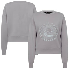 Vancouver Canucks Levelwear Women's Slate & Snow Sponge Tri-Blend Sweatshirt - NHL Sweatshirts