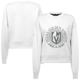 Vegas Golden Knights Levelwear Women's Slate & Snow Sponge Tri-Blend Sweatshirt - NHL Sweatshirts