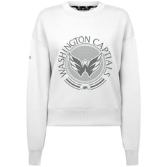Washington Capitals Levelwear Women's Slate & Snow Sponge Tri-Blend Sweatshirt - NHL Sweatshirts