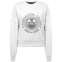 Edmonton Oilers Levelwear Women's Slate & Snow Sponge Tri-Blend Sweatshirt - NHL Sweatshirts