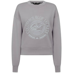 Columbus Blue Jackets Levelwear Women's Slate & Snow Sponge Tri-Blend Sweatshirt - NHL Sweatshirts