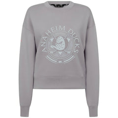 Anaheim Ducks Levelwear Women's Slate & Snow Sponge Tri-Blend Sweatshirt - NHL Sweatshirts