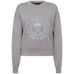 Buffalo Sabres Levelwear Women's Slate & Snow Sponge Tri-Blend Sweatshirt - NHL Sweatshirts