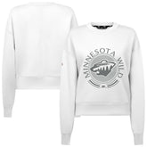 Minnesota Wild Levelwear Women's Slate & Snow Sponge Tri-Blend Sweatshirt - NHL Sweatshirts
