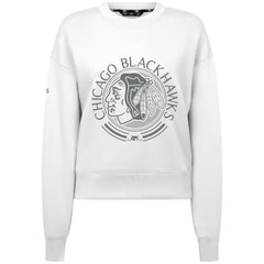 Chicago Blackhawks Levelwear Women's Slate & Snow Sponge Tri-Blend Sweatshirt - NHL Sweatshirts