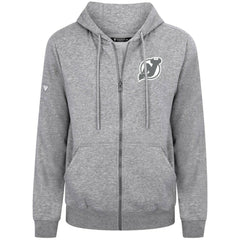 New Jersey Devils Levelwear Podium Chenille Logo Full-Zip Hoodie - NHL Jerseys