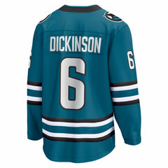 Sam Dickinson San Jose Sharks Fanatics Home Breakaway Jersey - NHL Jerseys
