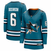 Sam Dickinson San Jose Sharks Fanatics Women's Home Breakaway Jersey - NHL Jerseys